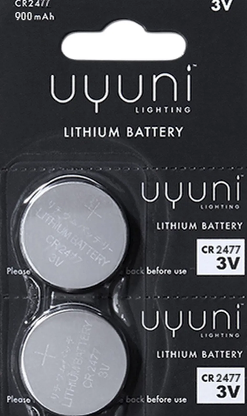 Elektronik|Elektriske Julelys<Uyuni CR2477 Battery, 3V, 900 mAh, 2-pack