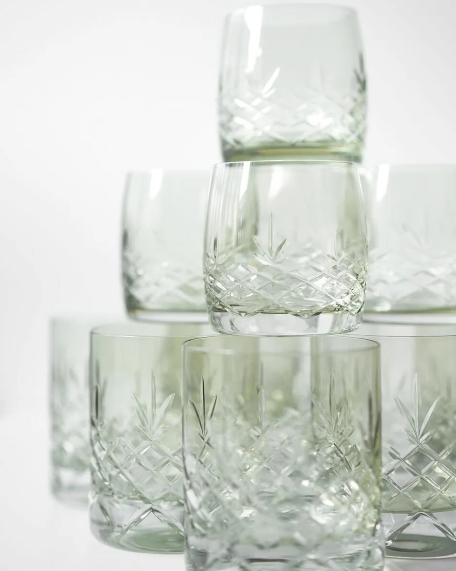 Glas<Frederik Bagger Crispy Emerald Aqua - 2 stk