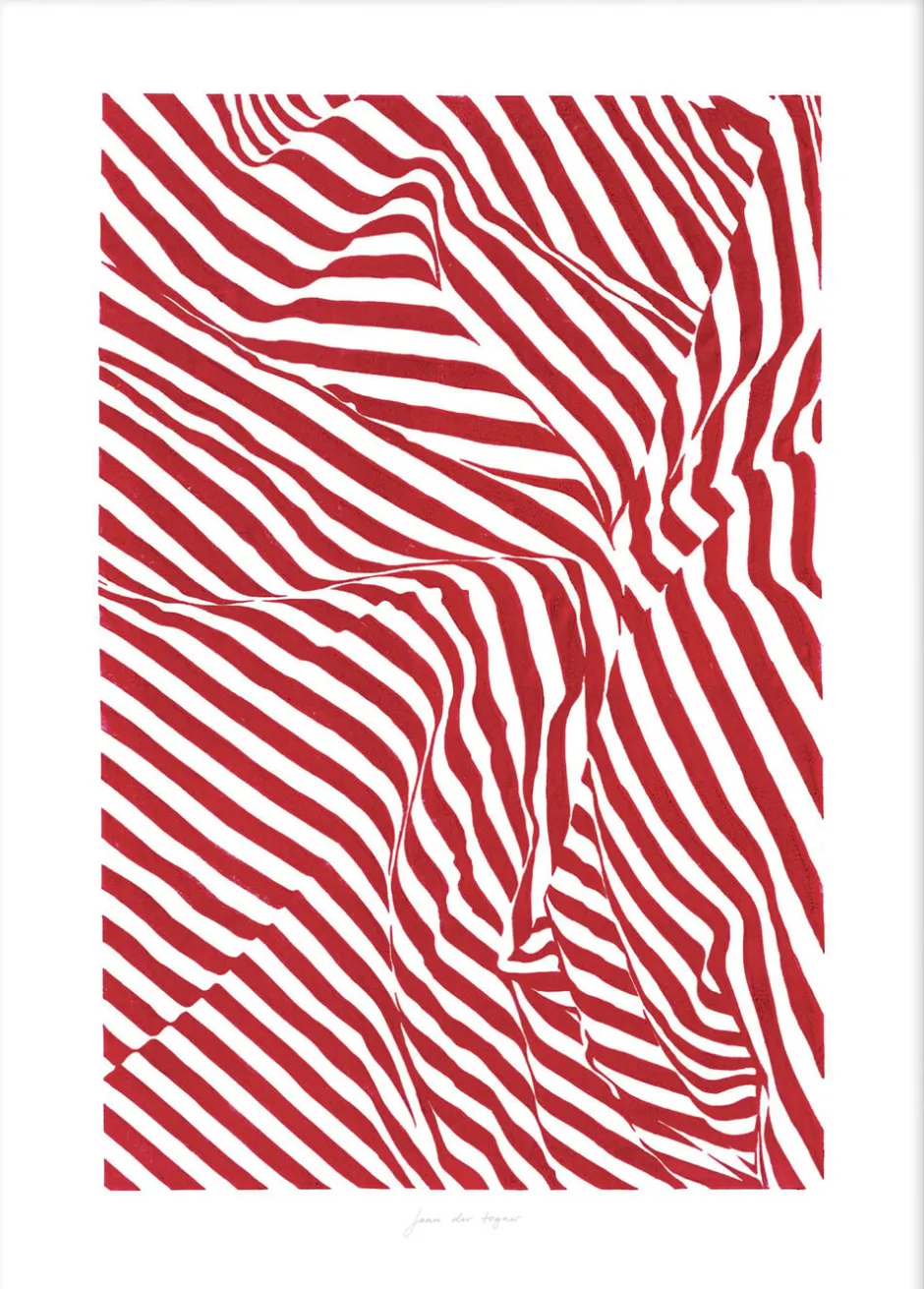 Plakater & Rammer<Poster & Frame Curled Lines No 5