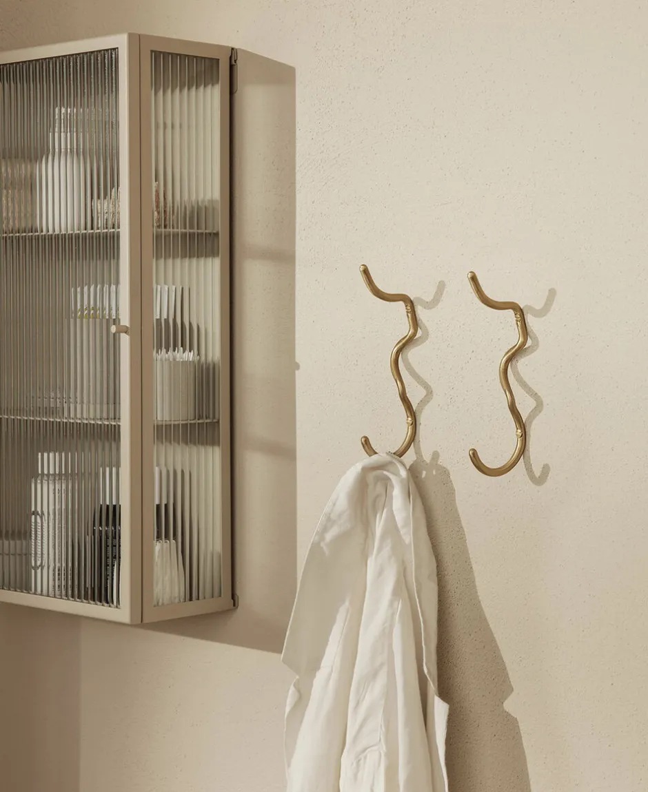 Knager & Knagerækker<Ferm Living Curvature Hook - Brass
