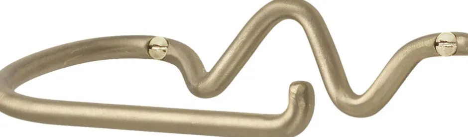 Badeværelsestilbehør<Ferm Living Curvature Toilet Paper Holder - Brass