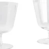 Glas<Hay Curve Stem Glass-Set of 2-Small-Clear