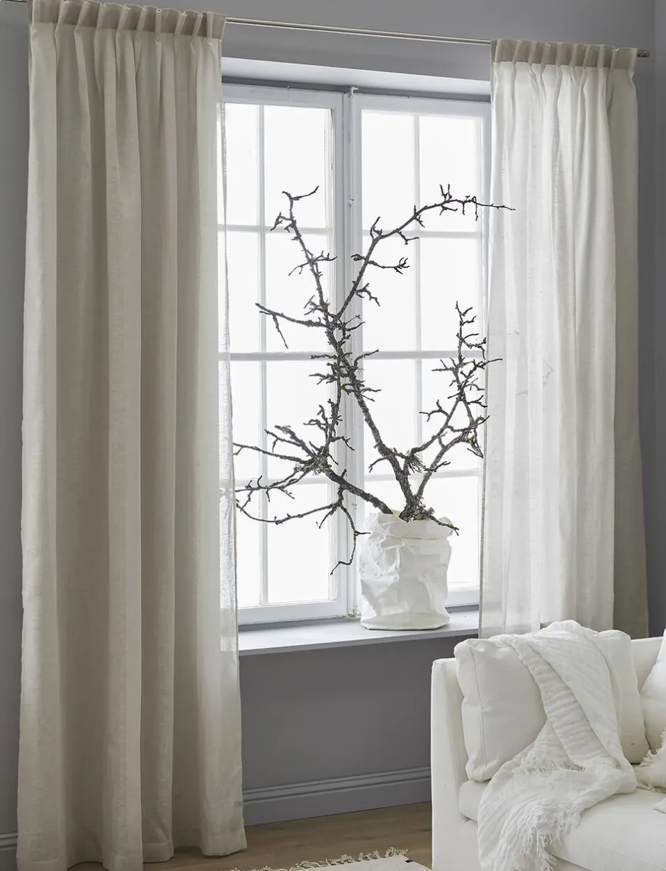 Gardiner<Himla Dalsland Curtain with heading tape Oatmeal