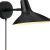 Væglamper<DFTP DARCI SHORT WALL E14 BLACK