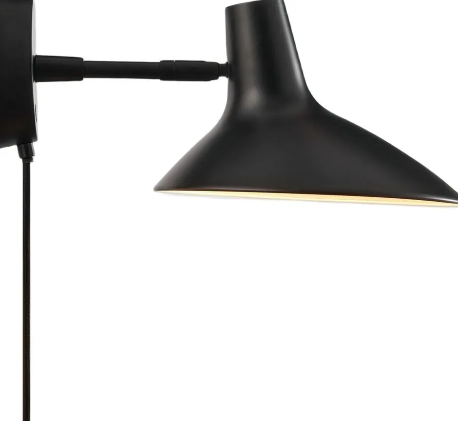 Væglamper<DFTP DARCI SHORT WALL E14 BLACK