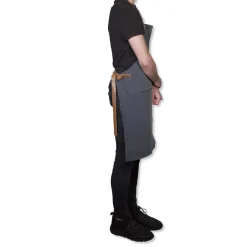 Tekstiler Til Køkkenet<DutchDeluxes Demin forklæde BBQ Style Apron Washed Grey