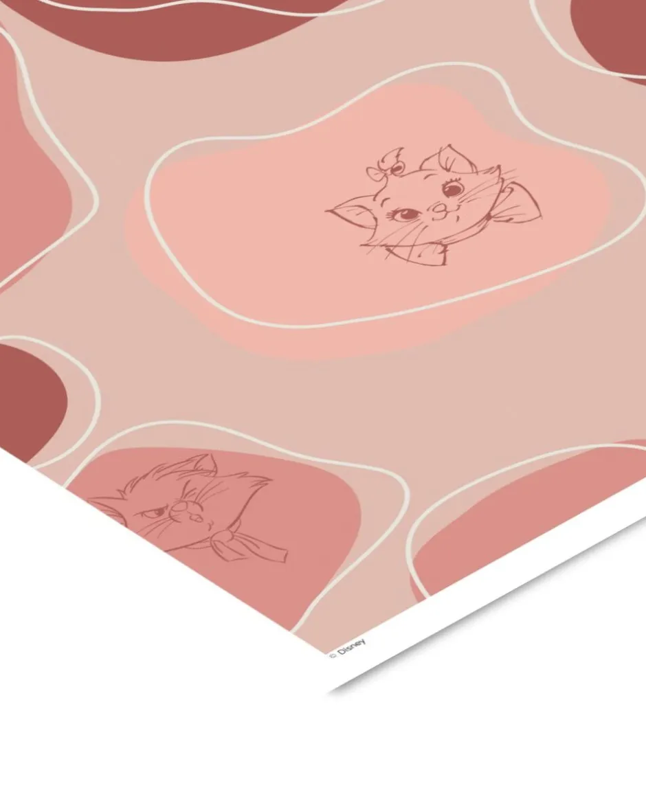 Plakater & Rammer<Poster & Frame Disney - Aristocats Pink & Red Flerfarvet