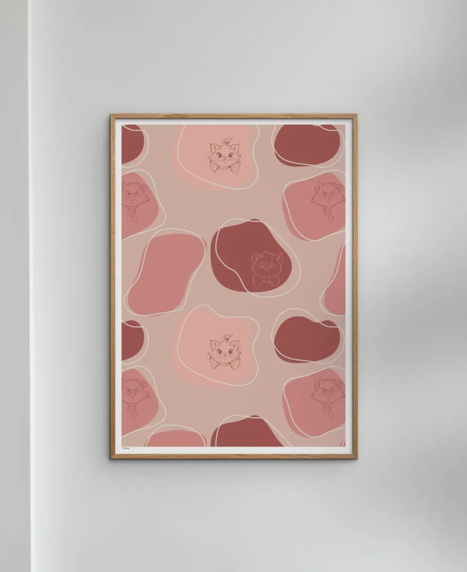 Plakater & Rammer<Poster & Frame Disney - Aristocats Pink & Red Flerfarvet