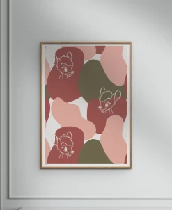 Plakater & Rammer<Poster & Frame Disney Ð Bambi White Outline Flerfarvet