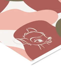 Plakater & Rammer<Poster & Frame Disney Ð Bambi White Outline Flerfarvet