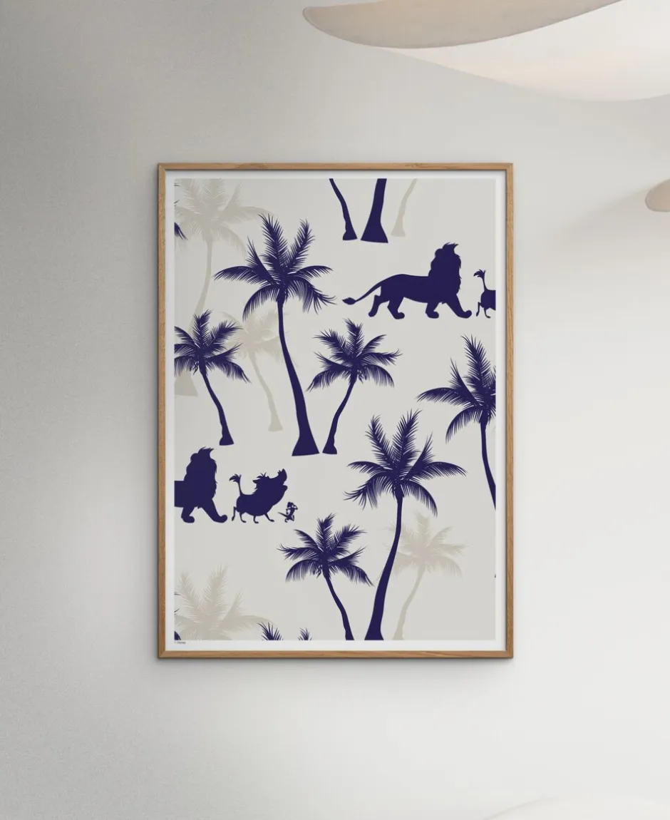 Plakater & Rammer<Poster & Frame Disney Ð The Lion King Blue Palms Flerfarvet