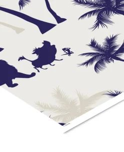 Plakater & Rammer<Poster & Frame Disney Ð The Lion King Blue Palms Flerfarvet