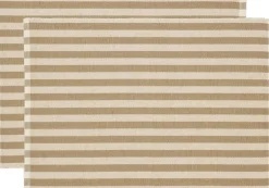 Tekstiler Til Borddækning<Södahl Dækkeserviet 33x48 2-pk Statement Stripe Beige