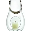Lanterner<Holmegaard Dwl lanterne klart glas 24,8 cm.