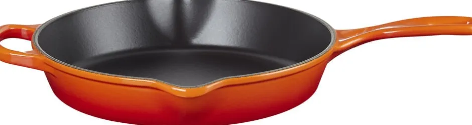 Gryder & Pander<Le Creuset Dyb Stegepande i støbejern 26cm Volcanic