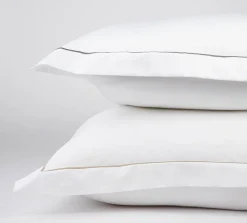 Sengetøj & Lagner<Magasin du Nord Collection Egyptisk sengesæt med broderet stikning Hvid/grå