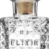 Bar & Vin<Luigi Bormioli Elixir No1 flaske med skænkeprop kvadrat 10 cl.