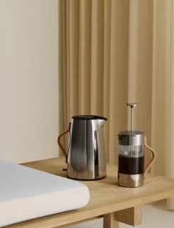 Kaffe & Te<Stelton Emma stempelkande 1 l. steel