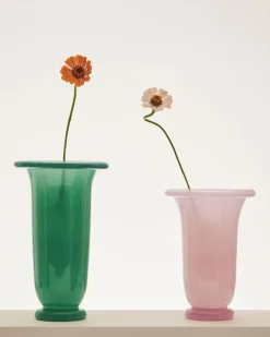 Vaser & Urtepotteskjulere<Hay Empire Vase-Medium-Light pink with pink base