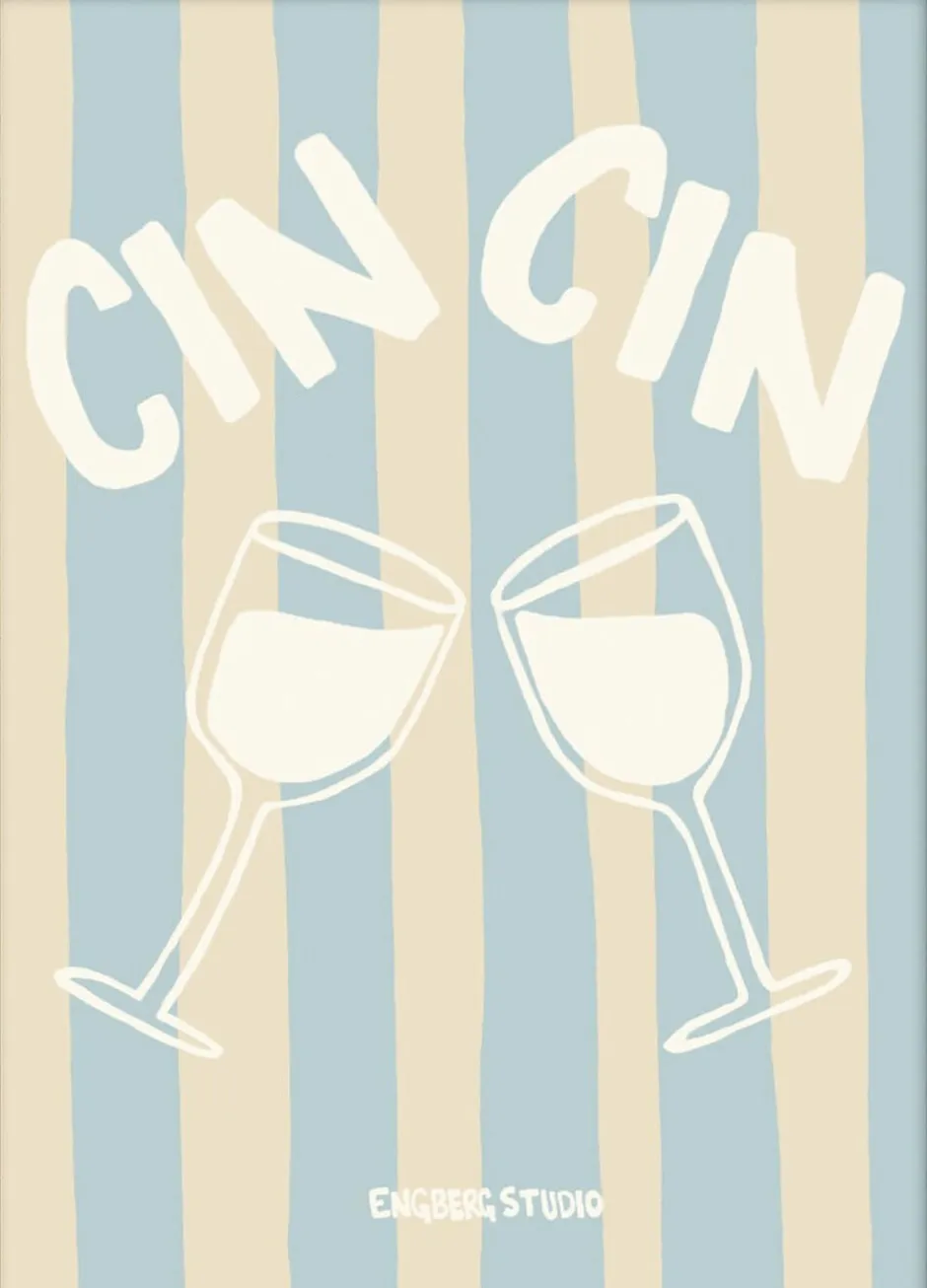 Plakater & Rammer<Poster & Frame Engberg Studio - Drinks with Me Flerfarvet