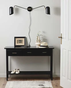 Væglamper<Nordal ERIS wall lamp, 2 arms - black