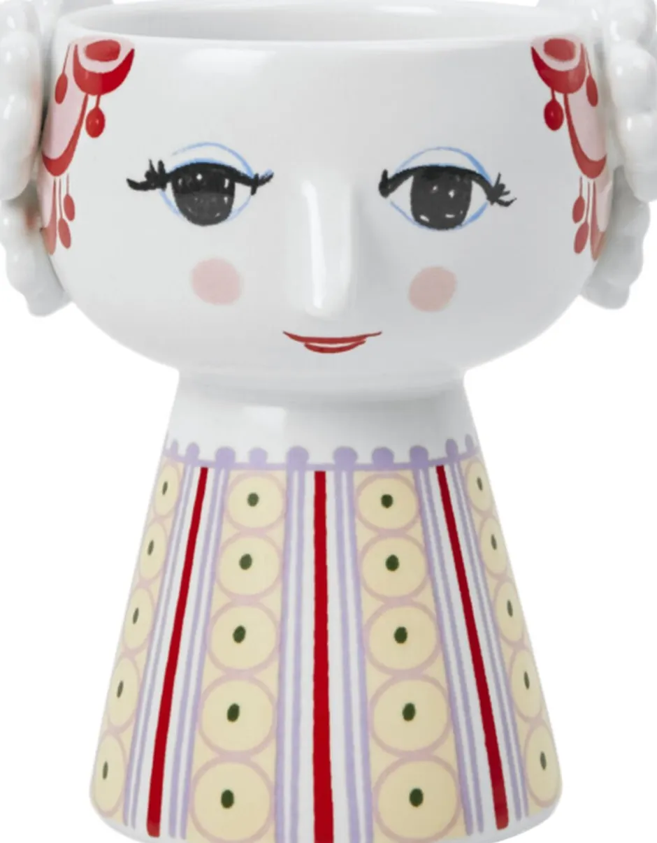Lys & Lysestager<Bjørn Wiinblad Eva Lysestage H9. 5 cm lavendel