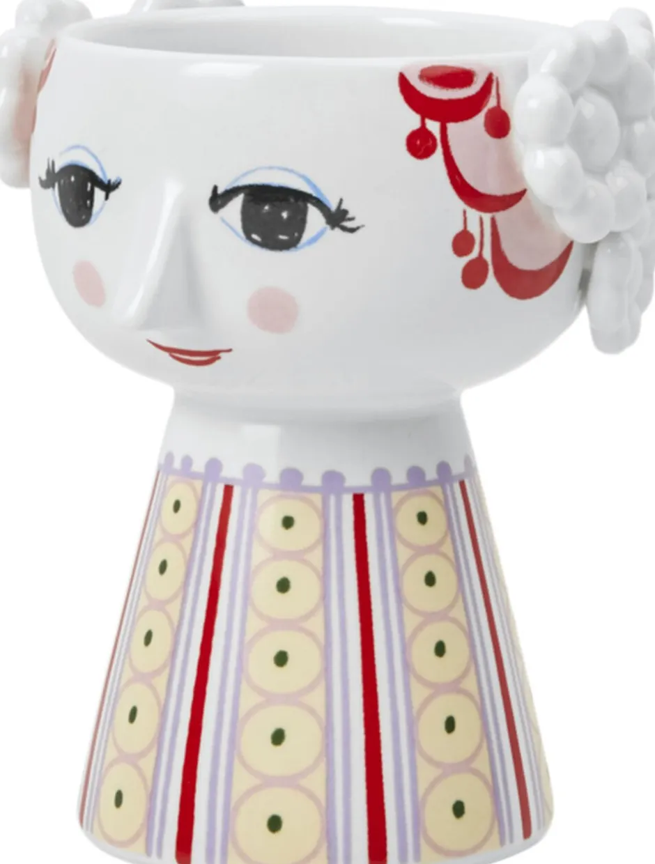 Lys & Lysestager<Bjørn Wiinblad Eva Lysestage H9. 5 cm lavendel
