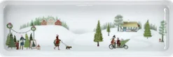 Skåle & Fade<Pillivuyt Fad rektangulært Vinter 36 x 12 cm Hvid Ovnfast porcelæn