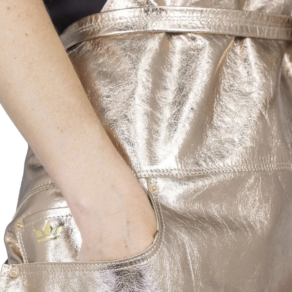 Tekstiler Til Køkkenet<DutchDeluxes Five Pockets Apron, Slim Fit, Full Grain Leather Pearly Rose