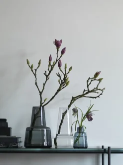 Vaser & Urtepotteskjulere<Holmegaard Flora Vase mellem hals smoke H24