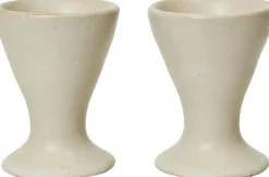 Tilbehør Til Bordet<Ferm Living Flow Egg Cups - Set of 2 - Off-white Speckle