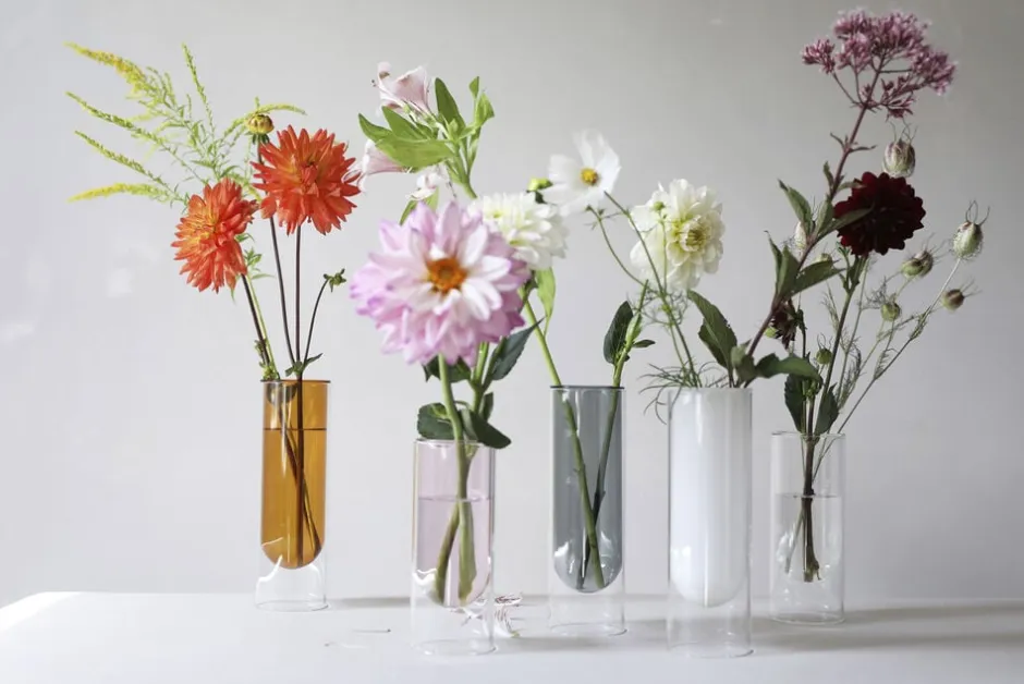 Vaser & Urtepotteskjulere<Studio About FLOWER TUBE, TALL TUBE, YELLOW, 65200Y