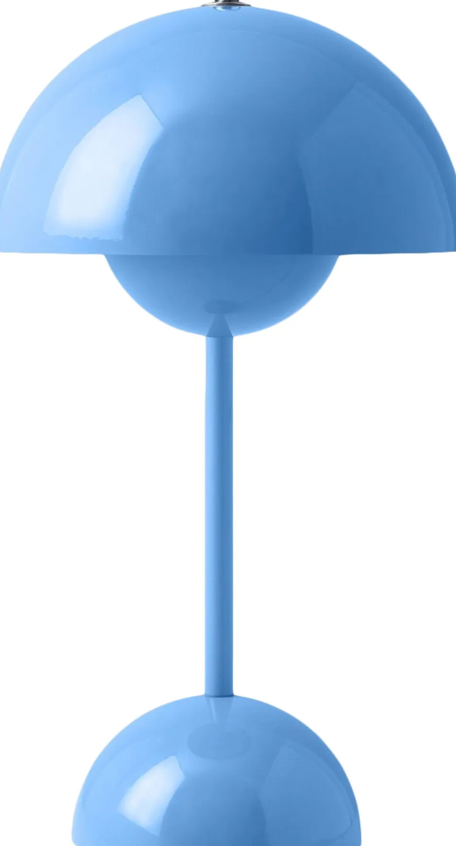 Bordlamper|Trådløse Lamper<&Tradition Flowerpot Portable Lamp VP9, Magnetic Charger Swim blue