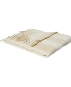 Plaider<Magasin du Nord Collection Fluffy plaid, stripe Lysegul