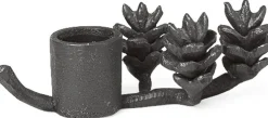 Lys & Lysestager<Ferm Living Forest Candle Holder - Black Brass
