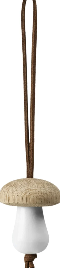 Juletræspynt<Rosendahl Forest Tales Svamp Ø4. 5 cm blank hvid