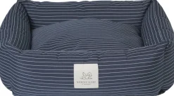 Til Boligens Kæledyr<Fossflakes Hundeseng Navy Pinstripe