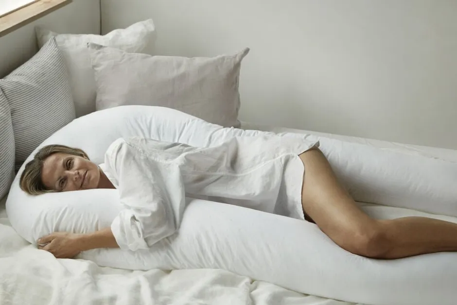 Hovedpuder<Fossflakes U-Pillow, SR incl. White Jersey Cover