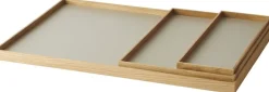 Opbevaring|Tilbehør Til Bordet<GEJST FRAME Tray Medium Oak Grey