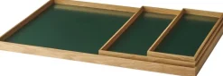 Tilbehør Til Bordet<GEJST Frame tray medium oak/green
