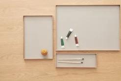 Opbevaring|Tilbehør Til Bordet<GEJST FRAME Tray Small Oak Grey