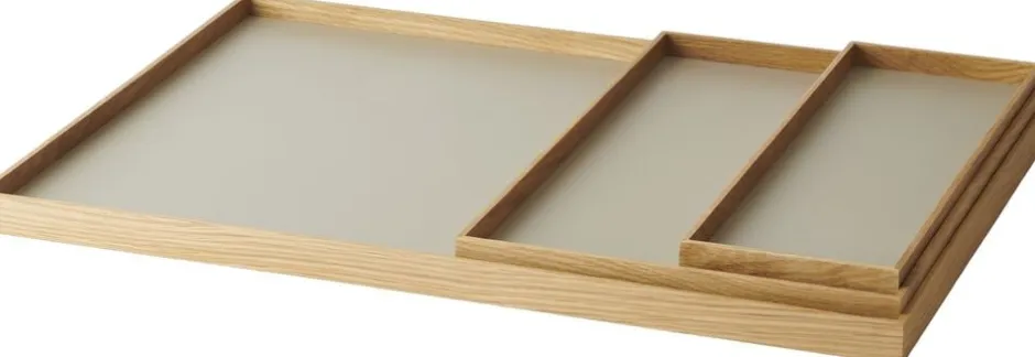 Opbevaring|Tilbehør Til Bordet<GEJST FRAME Tray Small Oak Grey