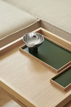 Tilbehør Til Bordet<GEJST Frame tray small oak/green