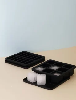 Bar & Vin<RIG TIG FREEZE-IT isterningbakke med låg H 2. 5 cm black