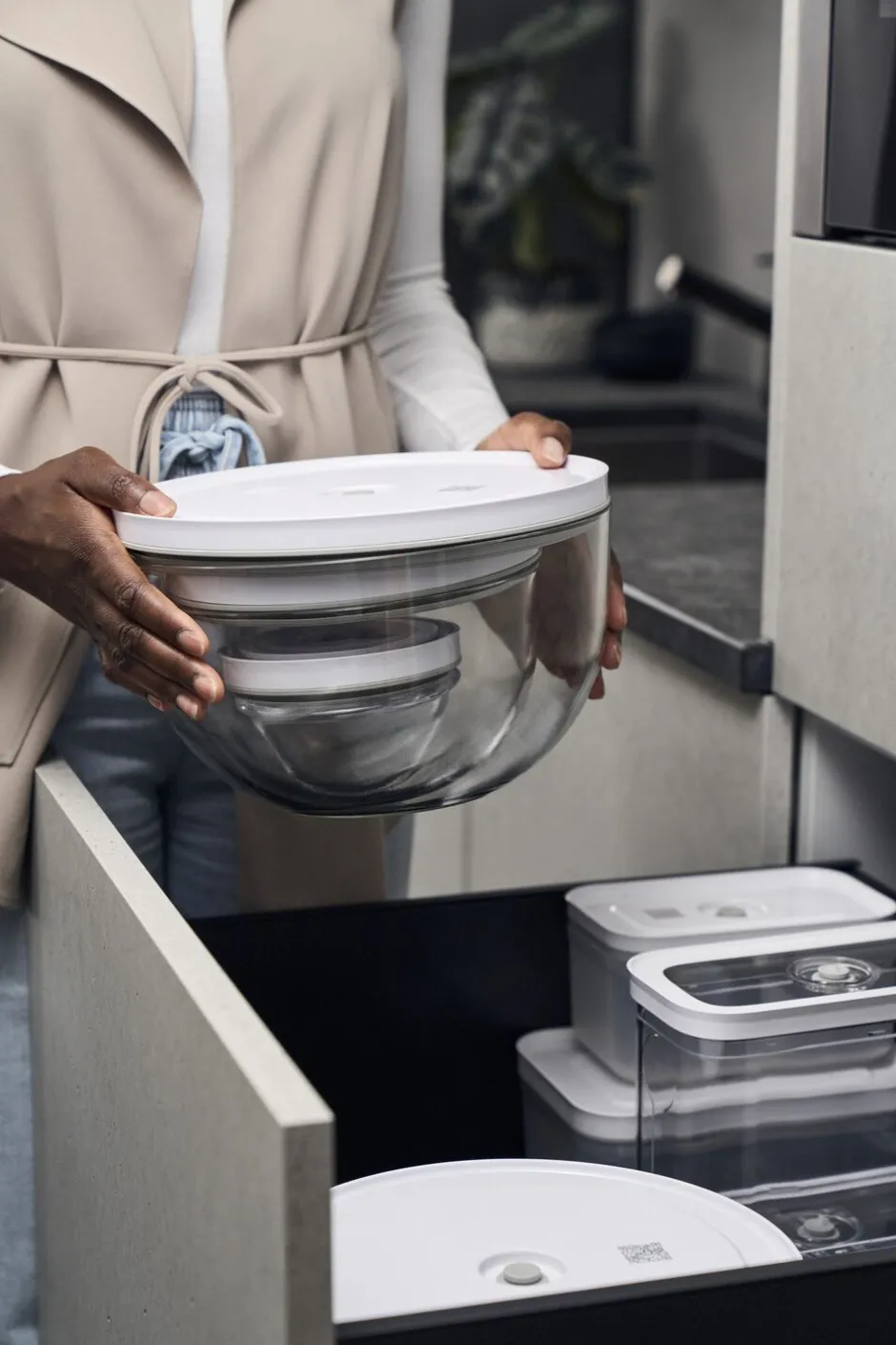 Køkkenmaskiner<Zwilling Fresh & Save BOWLS Vakuum skål sæt S/M/L / 6-dele, Glas, gen