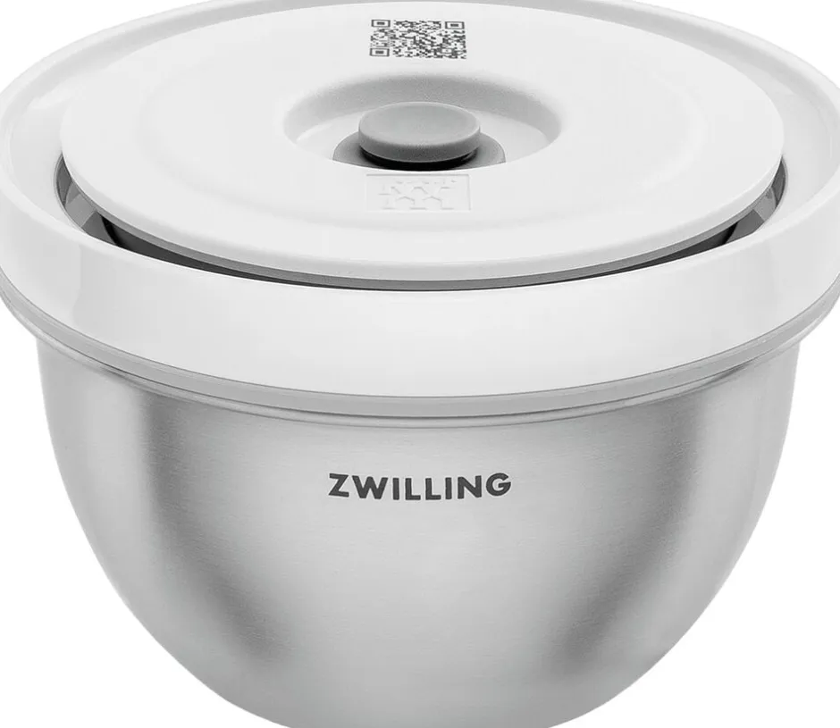 Opbevaring<Zwilling Fresh & Save BOWLS Vakuumskål S / 12 cm, Rustfrit stål, Sølv