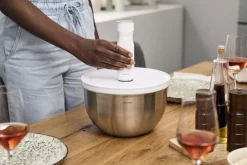 Opbevaring<Zwilling Fresh & Save BOWLS Vakuumskål L / 26 cm, Rustfrit stål, Sølv