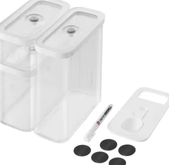 Opbevaring<Zwilling Fresh & Save CUBE Sæt M5 gennemsigtig-hvid