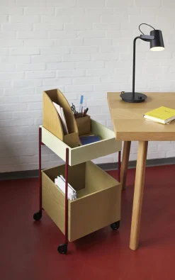 Møbler<Hübsch Fresh Rullebord Khaki/Burgundy