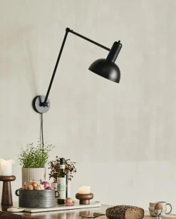 Væglamper<Nordal FREYA wall lamp - black